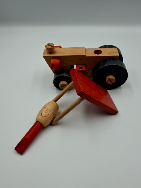 Retro Legetøj Traktor